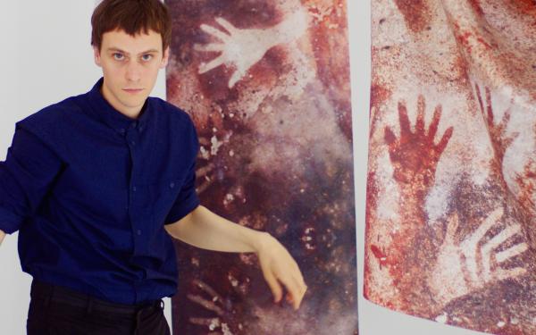 Nicolas Pelzer in his studio