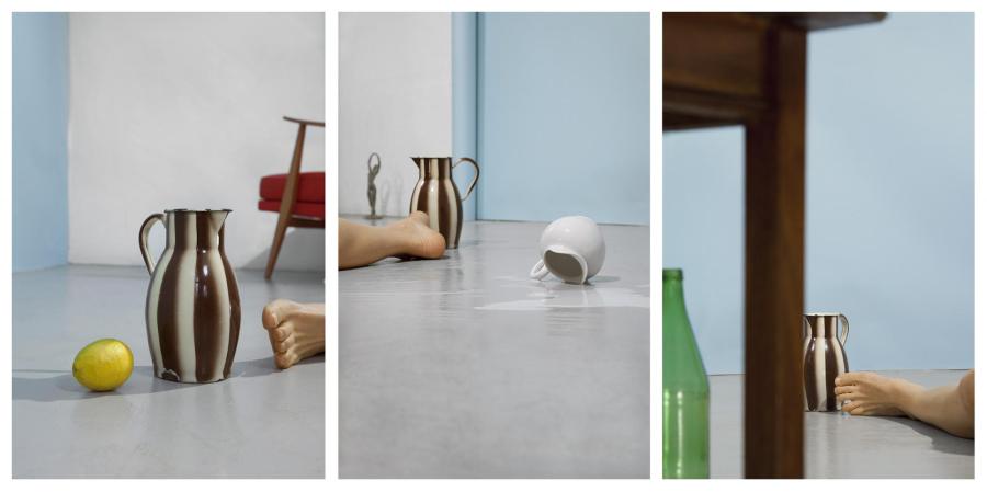 Barbara Probst, "Exposure #140: Munich, Nederlingerstrasse 68, 09.07.18, 5:13 p.m." 2018 Ultrachrome ink on cotton paper 3 parts: 112 x 75cm / 44 x 29 inches   