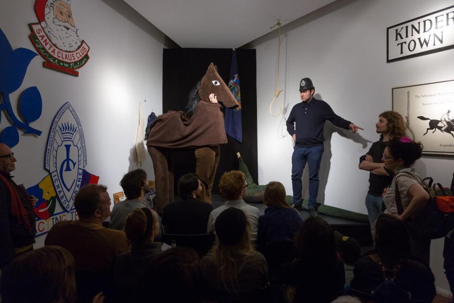 'OK' Finissage Performance Christopher Kline Grimmuseum