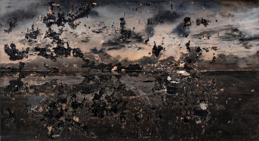 Nicola Samorì, Ultima scena, 2020, Öl auf Leinwand, 190 x 350 cm, courtesy Galerie EIGEN + ART Leipzig/Berlin, Foto: Rolando Paolo Guerzoni Nicola Samorì, Ultima scena, 2020, Öl auf Leinwand, 190 x 350 cm, courtesy Galerie EIGEN + ART Leipzig/Berlin, Foto: Rolando Paolo Guerzoni