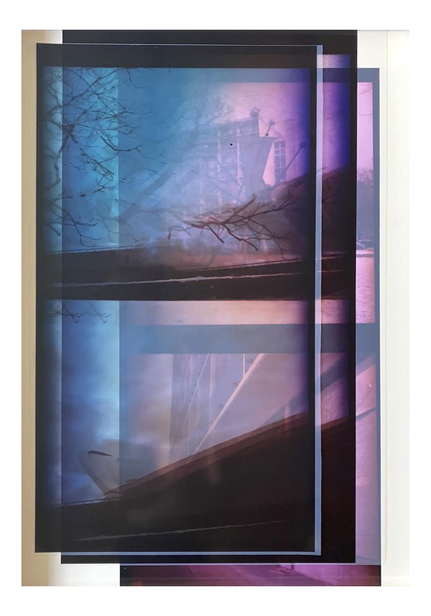 Susa Templin, Berlin Time Lines No. 5, 2026, Analog photography, UV pigment prints on archival clear film, 110 x 80 cm Susa Templin, Berlin Time Lines No. 5, 2026, Analog photography, UV pigment prints on archival clear film, 110 x 80 cm