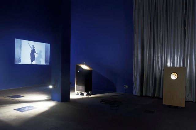 PUBLIC SPEAKING, Exhibition View: Veda Popovici, Revolutionary Gear: The History of Art Retold Through the Black Square, 2015, Photo: Anton Roland Laub, District 2016