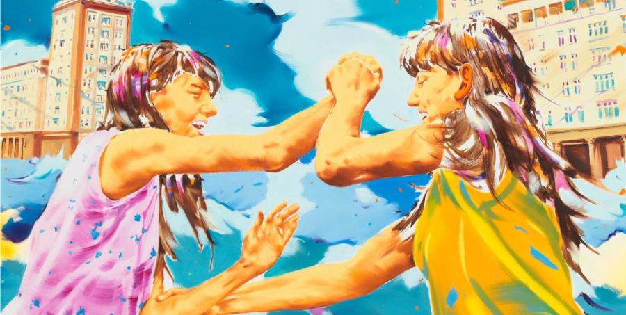 Norbert Bisky, Doppeldenk, 2019 (Detail), Foto: Bernd Borchardt