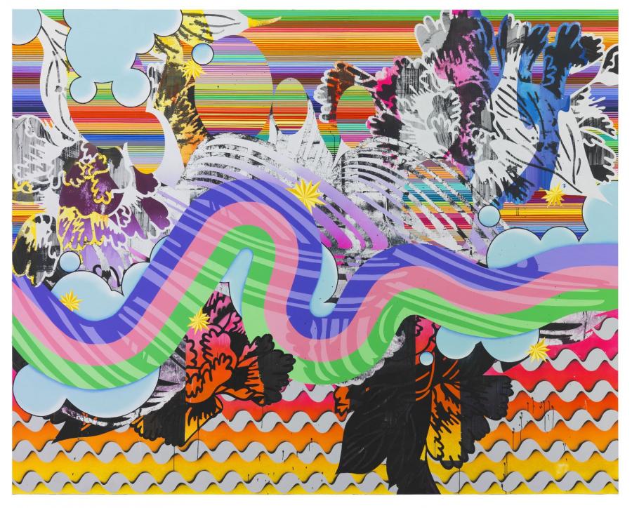 Christine Streuli, A certain smile a certain sadness, 2017 © Christine Streuli Foto: Jens Ziehe, Berlin