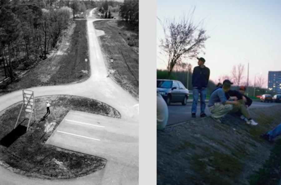 Left: Alexander Janetzko, part oft he series: Streusand – ich komme aus, 2008, Courtesy: the artist; Right: Tobias Zielony, Sommer, 2003, Courtesy: the artist & KOW, Berlin