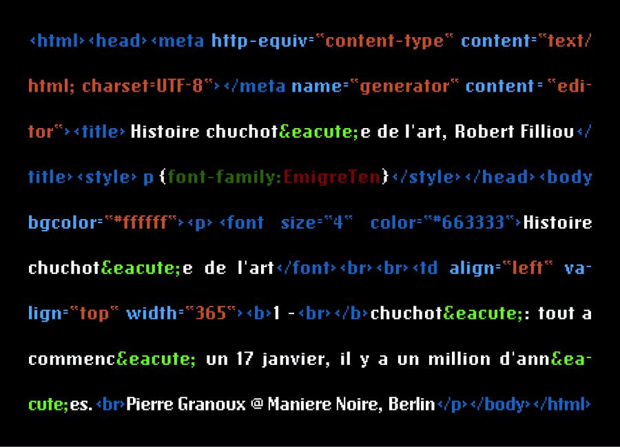 Pierre Granoux - It all started a 17th of January, one million years ago.