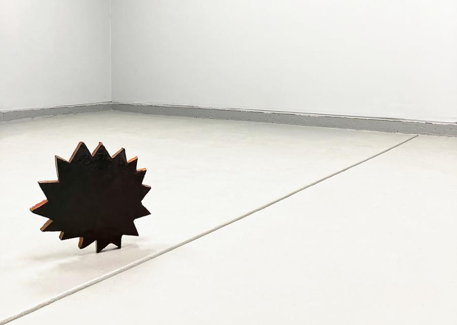 Image: © Daniel Alejandro Trejo, Dark Star, 2023, Fired ceramic, house paint and nail polish, 28 x 31,75 cm