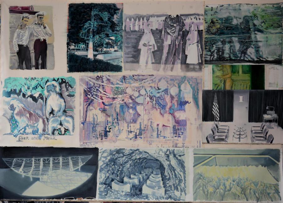 Vlad Yurashko, Attraktion, 2017, oil on canvas / courtesy: Kuckei + Kuckei, Berlin