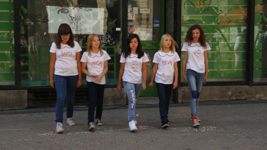 Željka Blakšić aka Gita Blak, Whisper - Talk - Sing - Scream, 2013. Performance documentation, Videostill, 07:39 min.