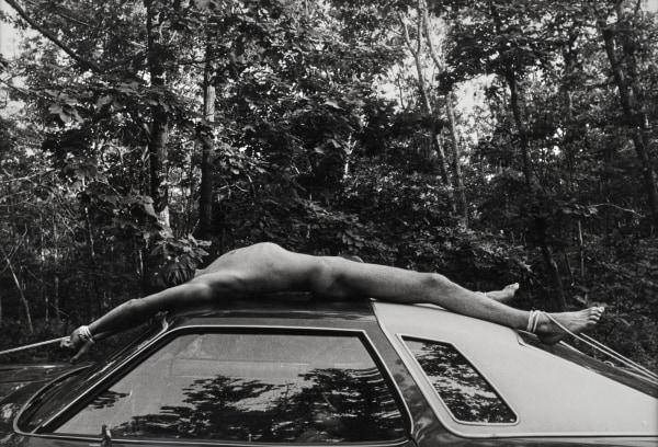 Jimmy DeSana Auto , 1978 gelatin silver print Image: 16,5 x 24,1 cm Framed: 29,8 x 37,5 cm © Jimmy DeSana Trust Courtesy of the Jimmy DeSana Trust , P·P·O·W, New Yor k and Meyer Riegger, Berlin