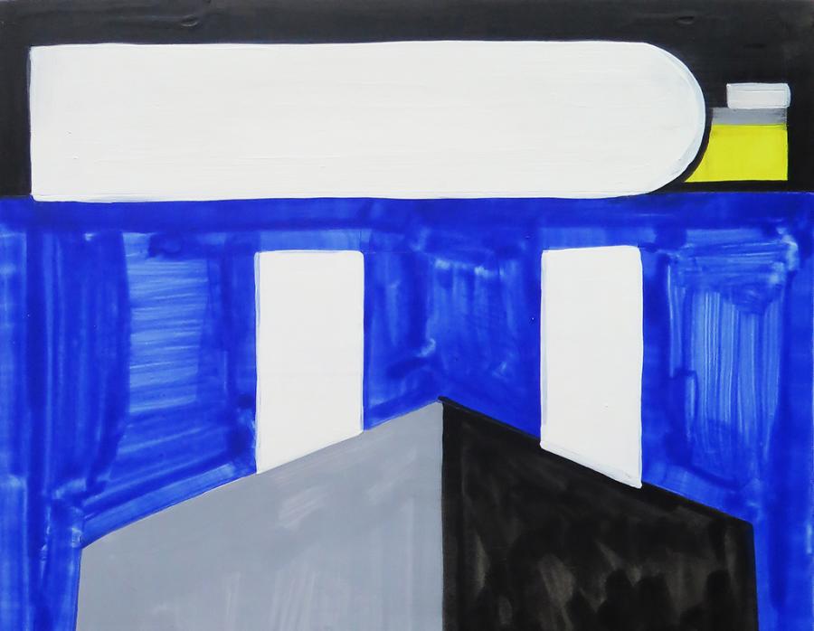 Navine G. Khan-Dossos Expanding & Remaining, 2016 Gouache on panel 35cm x 25cm