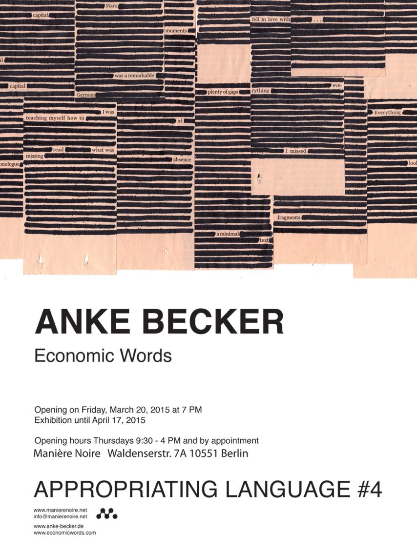Economic Words - Anke Becker