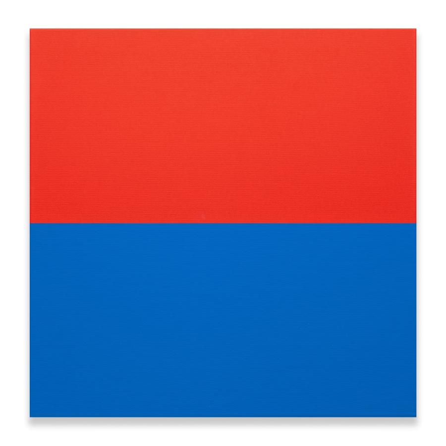 Tashi Brauen, Untitled (Horizon 11), 2023, Acrylic on canvas, 50 x 50 cm. 19 3/4 x 19 3/4 in.