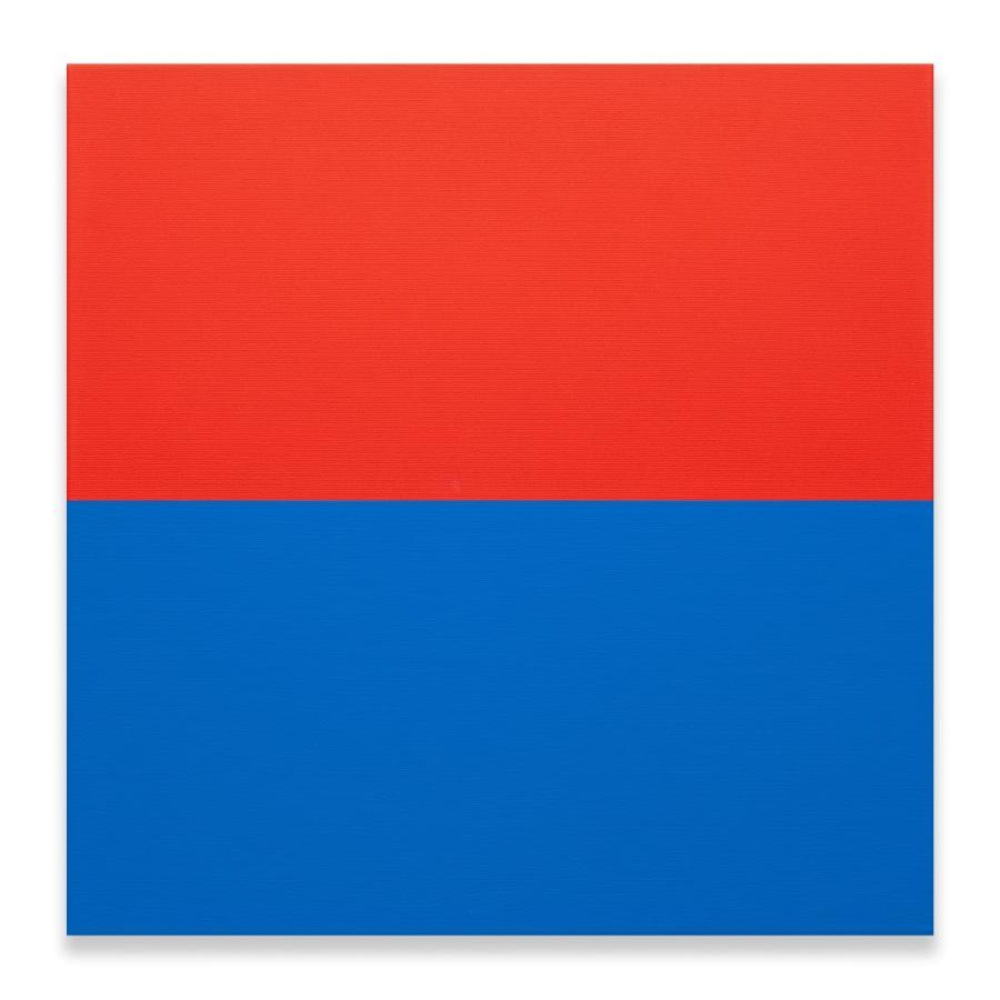Tashi Brauen, Untitled (Horizon 11), 2023, Acrylic on canvas, 50 x 50 cm. 19 3/4 x 19 3/4 in.
