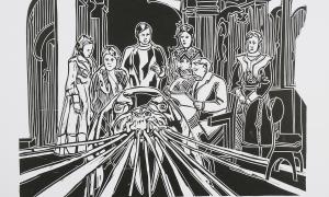 Jörn Gerstenberg, Kulisse, PVC-Druck, 35x50cm, 2013