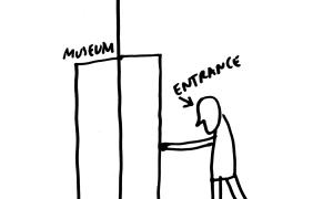 Dan Perjovschi "Moma Entrance" 