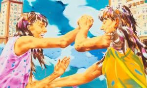 Norbert Bisky, Doppeldenk, 2019 (Detail), Foto: Bernd Borchardt