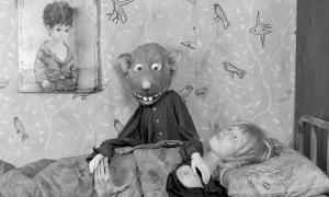 image description: Roger Ballen, Foreplay, 2015, Archival pigment print on Hahnemühe photo rag pearl paper, 43 x 61 cm, Edition of 9