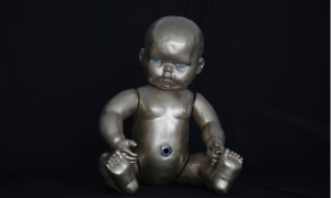 Azade Köker, "Puppe" Polyester and silicone, 80 x 30 x 40 cm 
