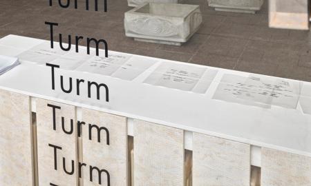 Kandis Friesen & Natalia Revko at Galerie im Turm: Her left year is shorter than her right, 2022  Photo: Eric Tschernow