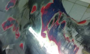 work in progress, the mirror is reflecting the rooflight of the locksmith