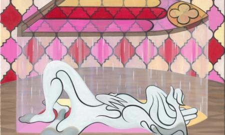 Roxanne Krumm, Static and Warm, 2023, Oil on canvas, 90x90 cm