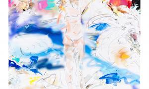 Sea_spume_01.psd, Acryl and pigment print on canvas, 130 x 110 cm, 2020