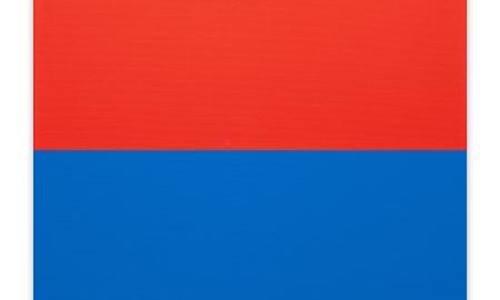 Tashi Brauen, Untitled (Horizon 11), 2023, Acrylic on canvas, 50 x 50 cm. 19 3/4 x 19 3/4 in.